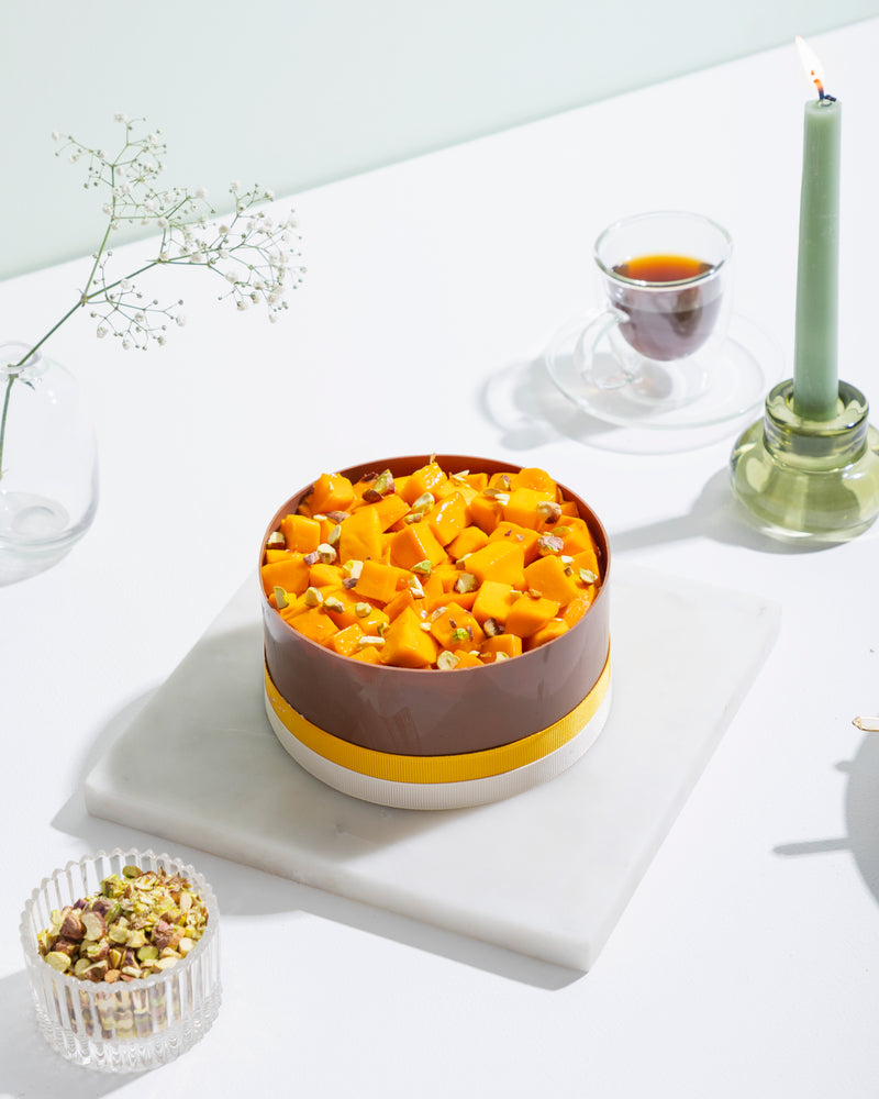 Mango & Belgian Chocolate Gateaux