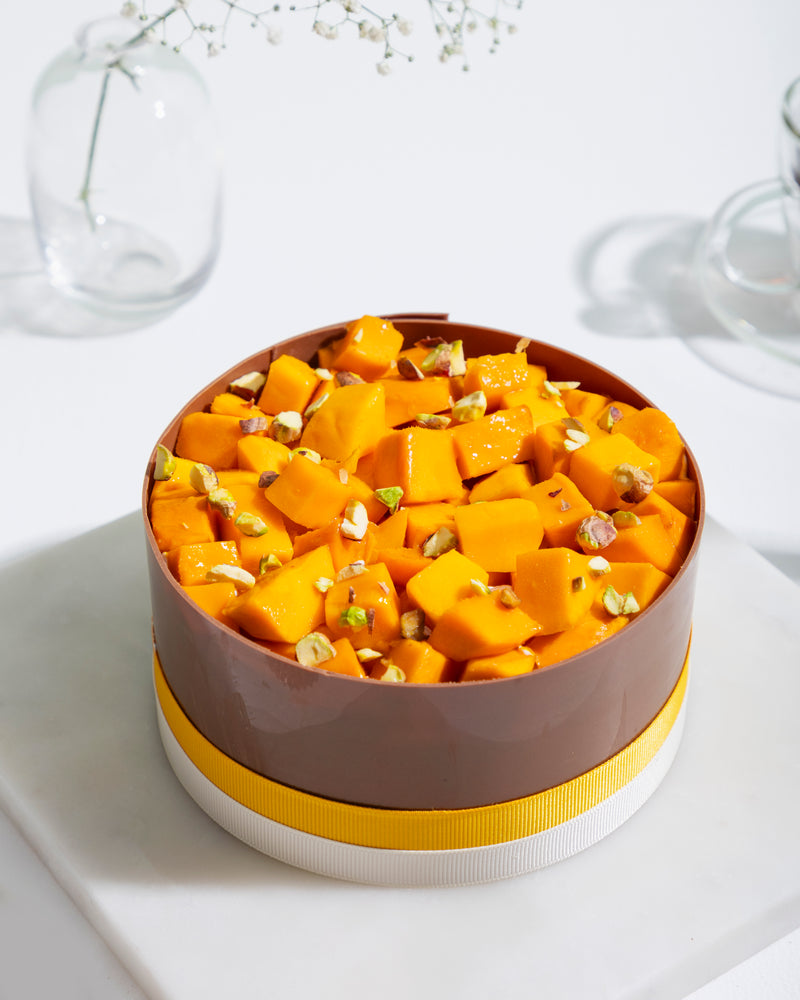 Mango & Belgian Chocolate Gateaux