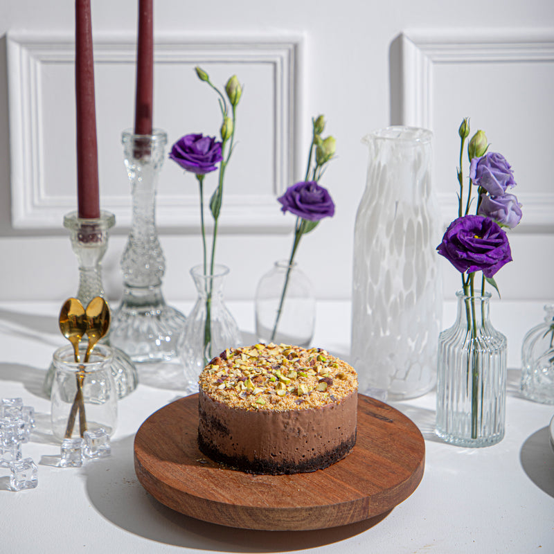 Chocolate & Pistachio Ice Cream Cake