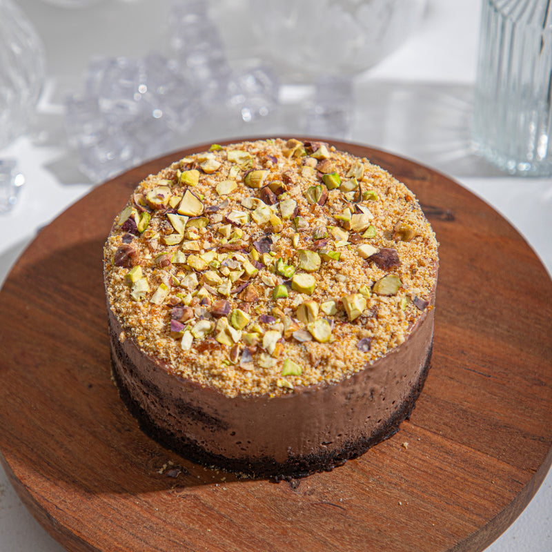 Chocolate & Pistachio Ice Cream Cake