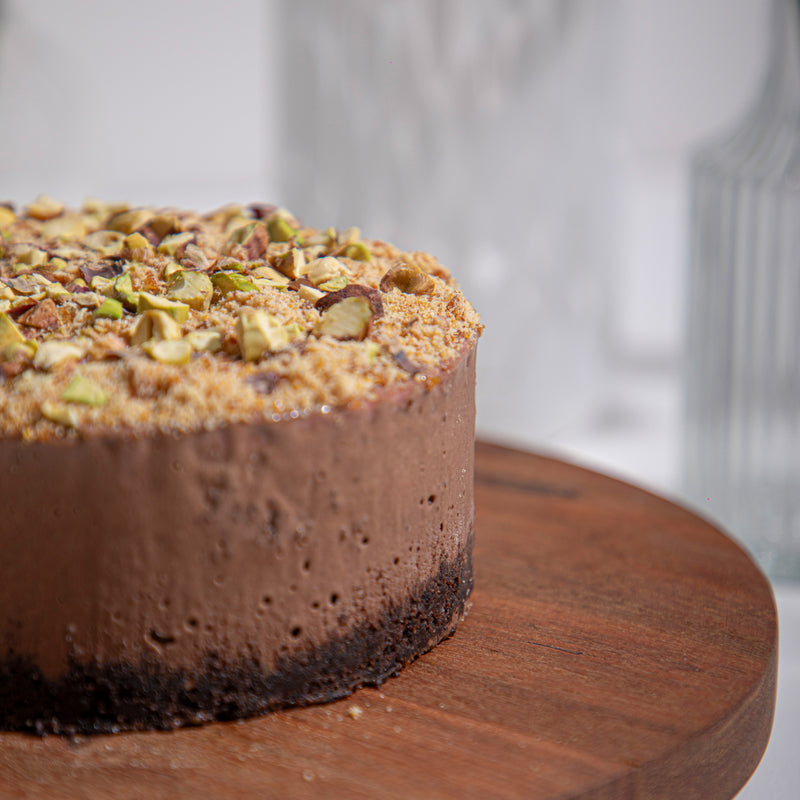 Chocolate & Pistachio Ice Cream Cake