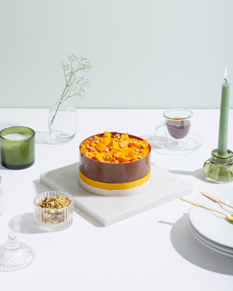 Mango & Belgian Chocolate Gateaux