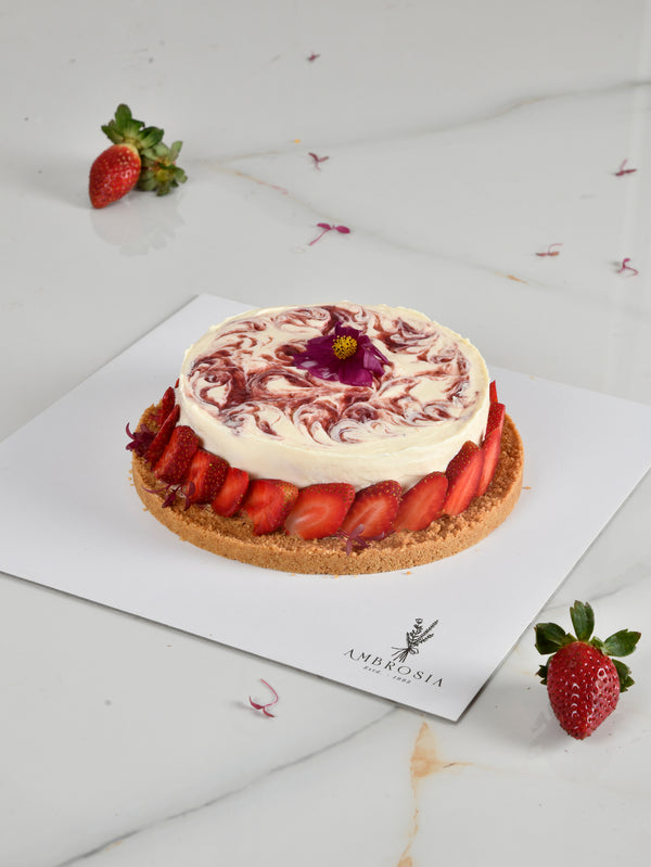 STRAWBERRY COLD CHEESECAKE