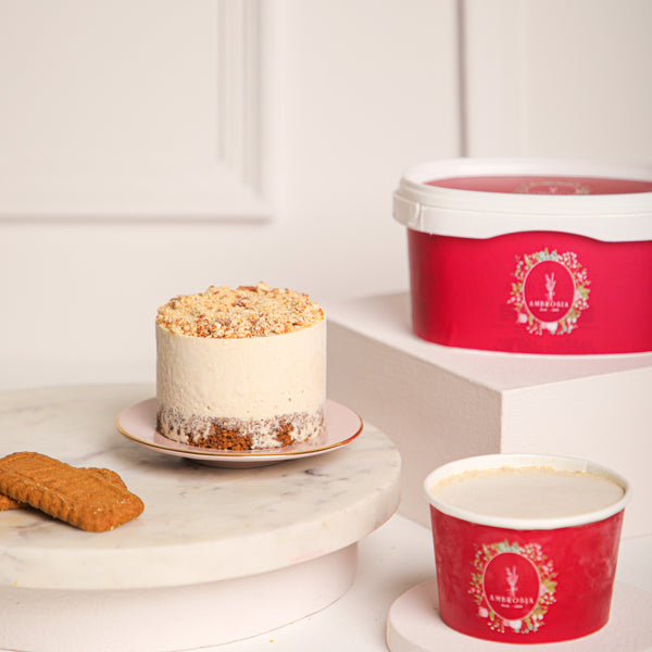 Lotus Biscoff Cheesecake Ice Cream Cake Tub