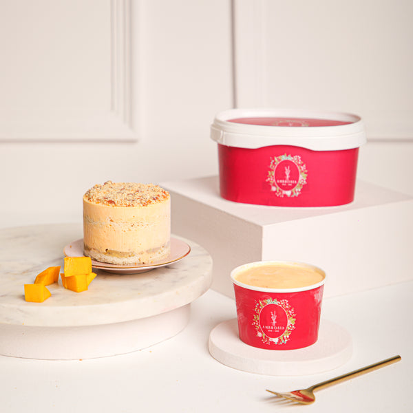 Mango Cheesecake Ice Cream Cake Tub