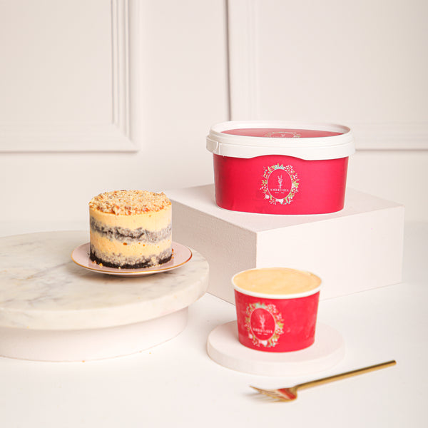 Mango & Chocolate Ice Cream Cake Tub