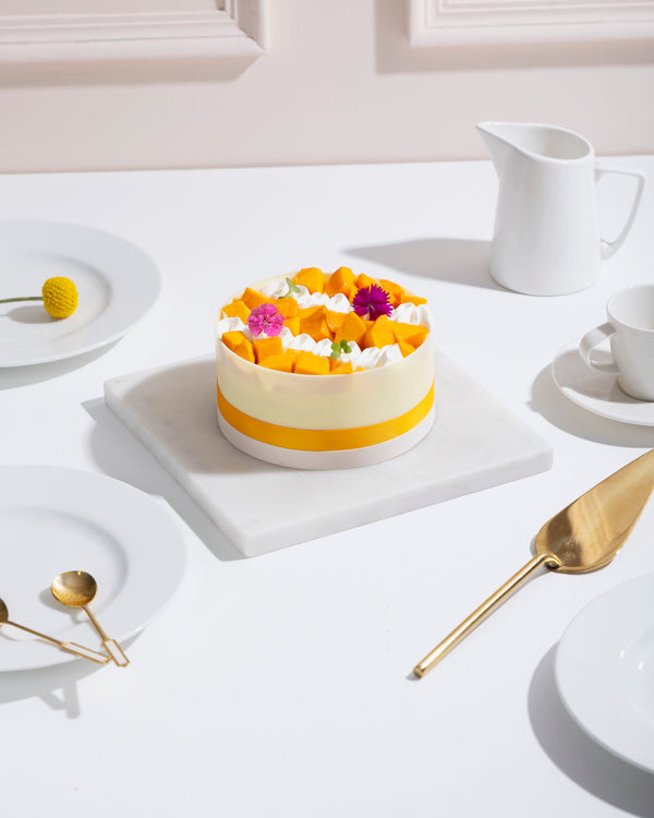 Mango & Toffee Gateaux