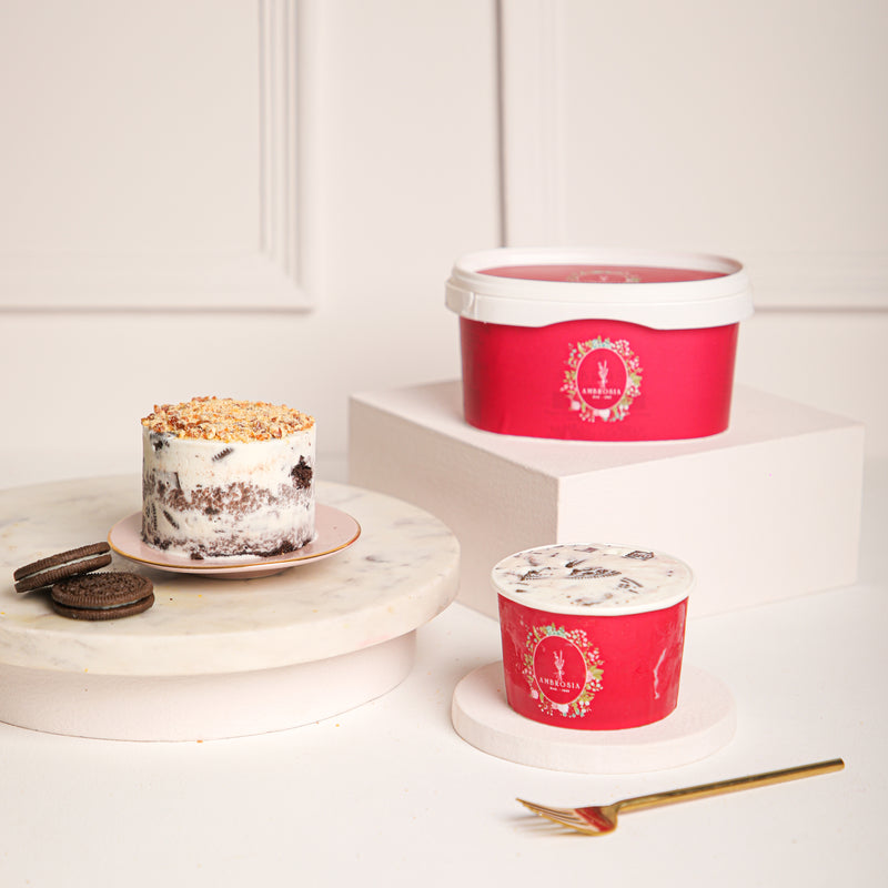 Mint Oreo Ice Cream Cake Tub