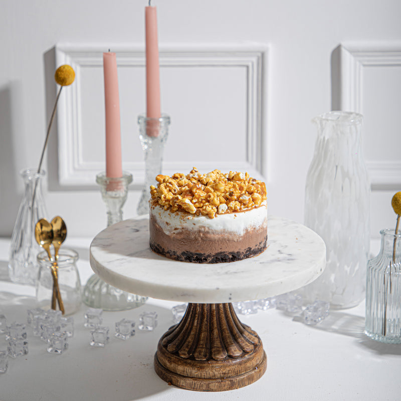 Caramelised Popcorn & Milk Chocolate Ice Cream Cake