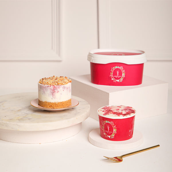 Raspberry Cheesecake Ice Cream Cake Tub