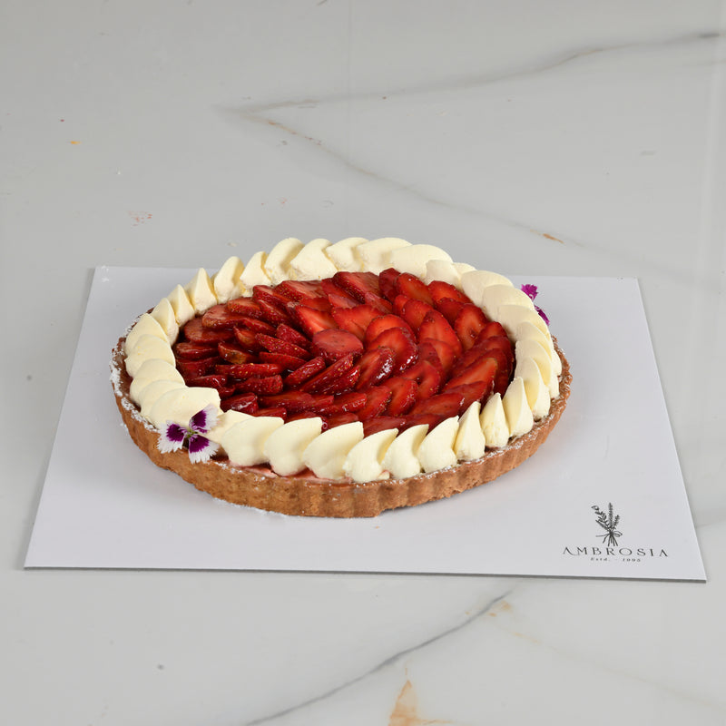 STRAWBERRY TOFFEE TART