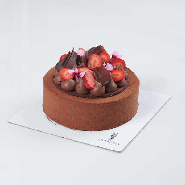 BELGIAN CHOCOLATE & STRAWBERRY ENTREMET