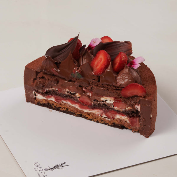 BELGIAN CHOCOLATE & STRAWBERRY ENTREMET