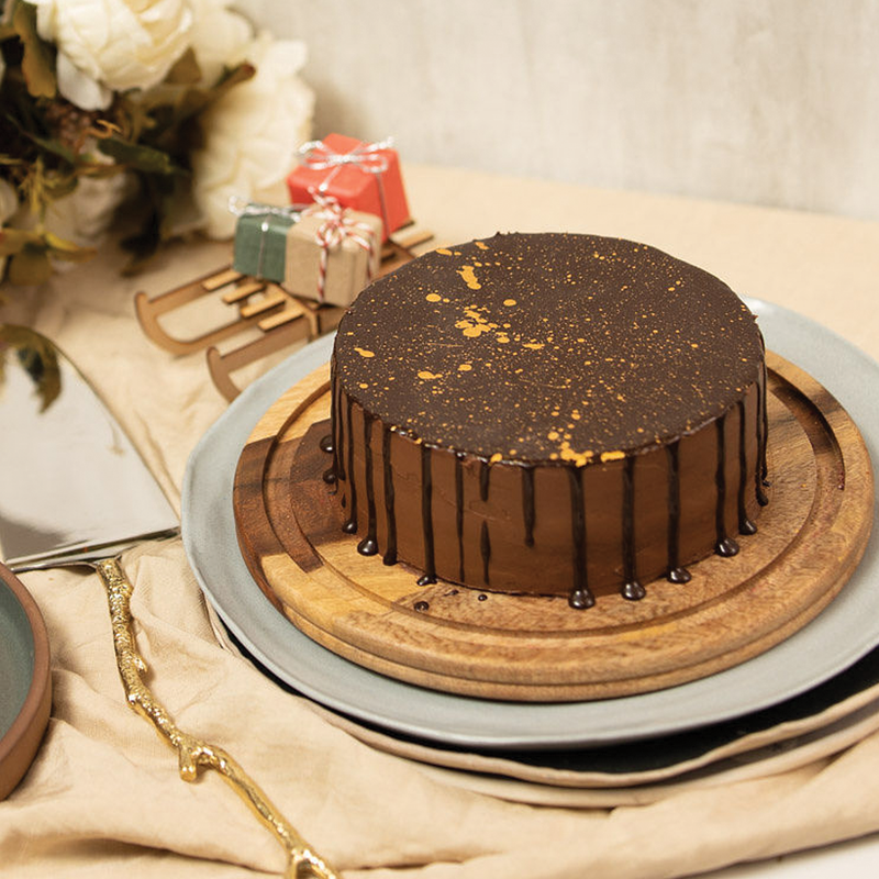 Belgian Chocolate & Coffee Fudge Cake