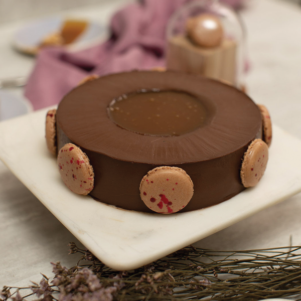Belgian Chocolate & Salted Caramel Entremet (Gluten free)