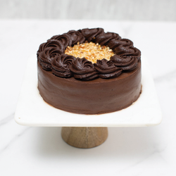 Belgian Chocolate & Caramel Fudge Cake