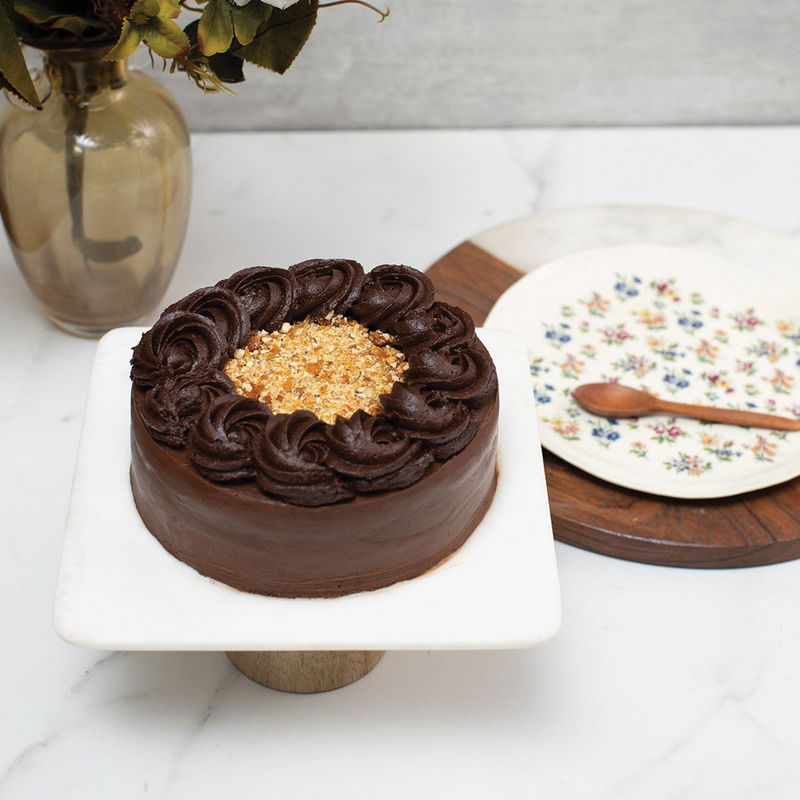 Belgian Chocolate & Caramel Fudge Cake