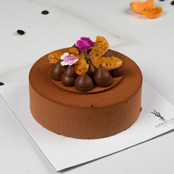Belgian chocolate & Orange infused Caramel Entremet