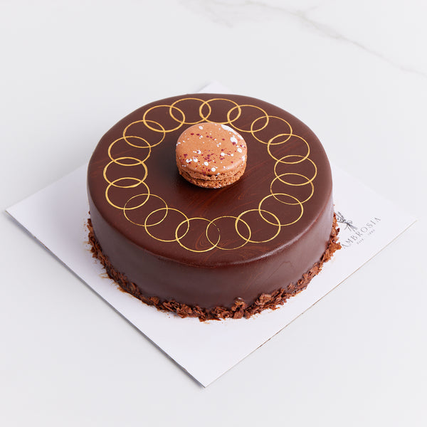Belgian Chocolate & Hazelnut Fudge Cake