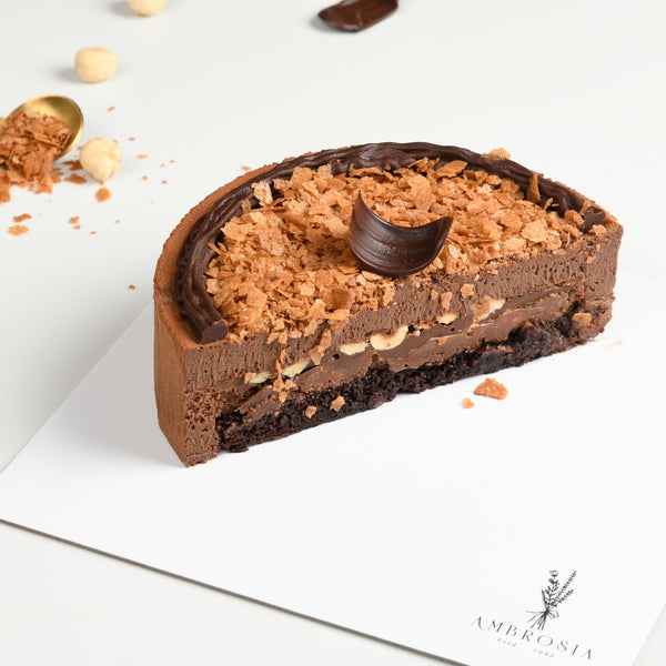 Belgian chocolate & hazelnut entremet