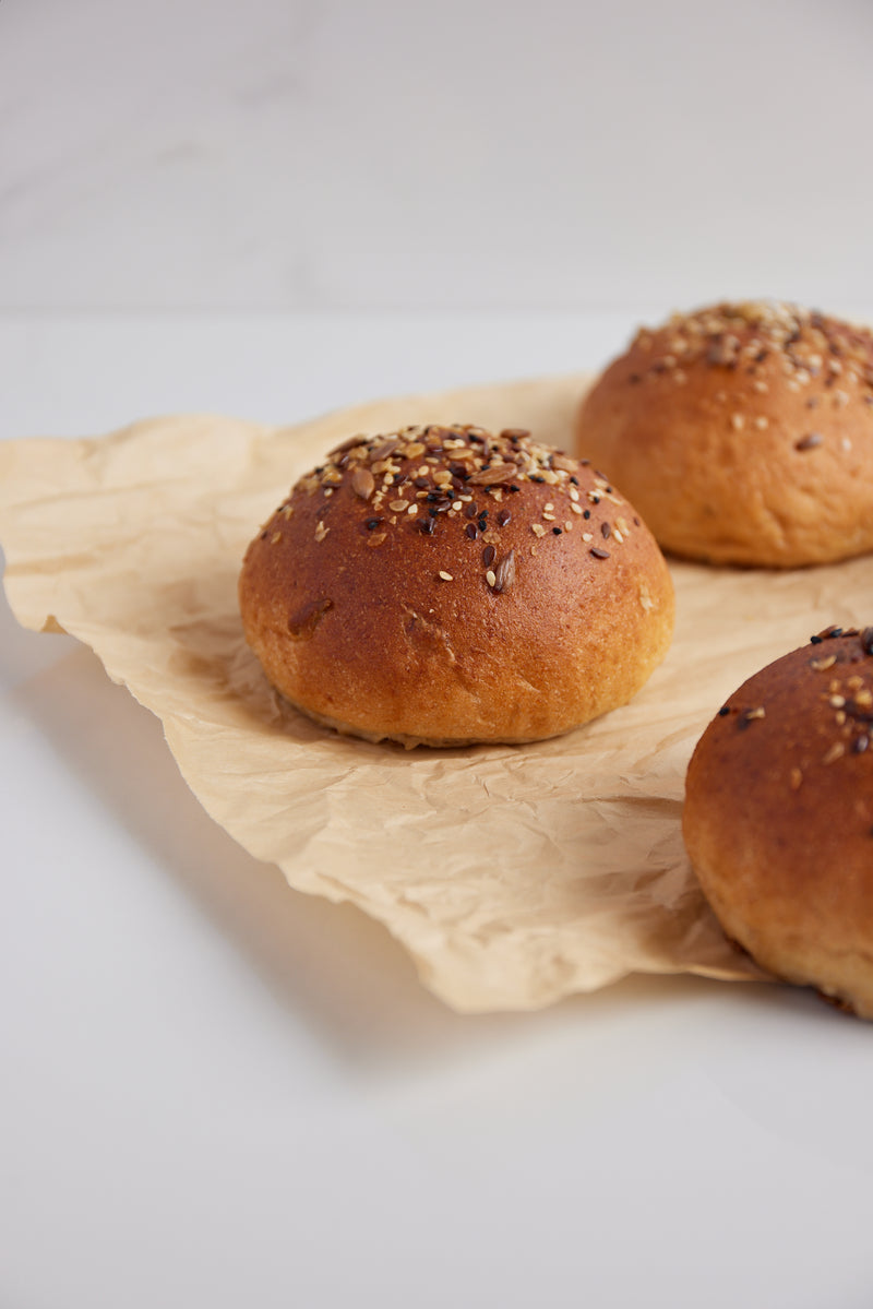 100% WHOLE WHEAT BURGER BUNS