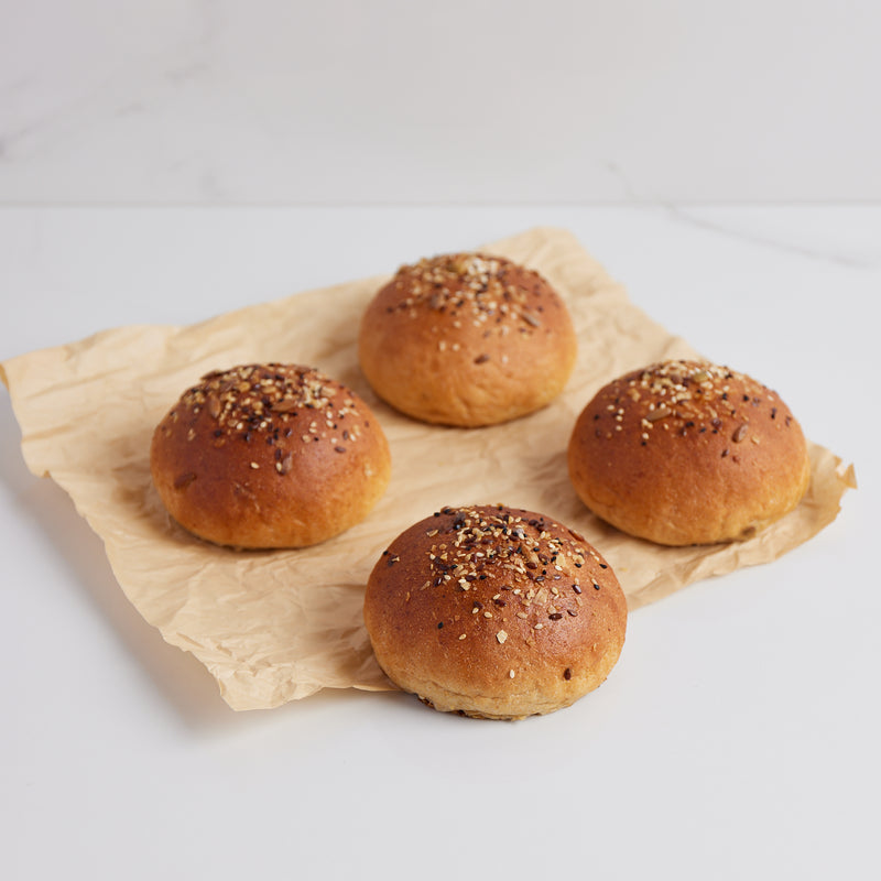 100% WHOLE WHEAT BURGER BUNS